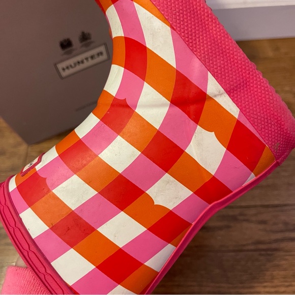 Hunter Kids First Gingham Rain Boots - Picture 4 of 9
